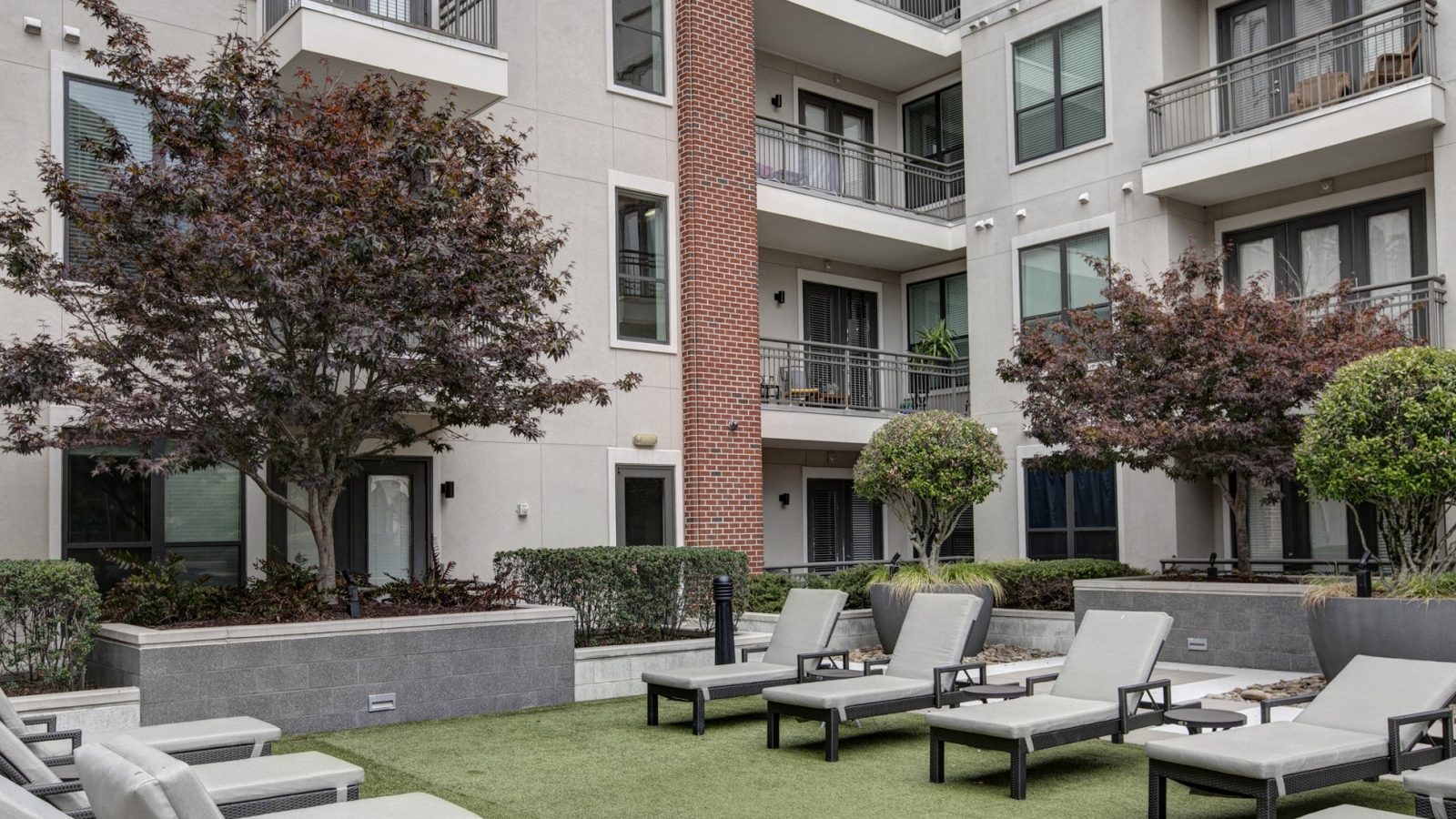 the patio area at The Allure